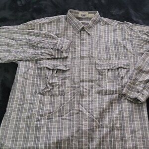 Mondo Mens Shirt XL/54 Cotton Viscose Plaid Italy